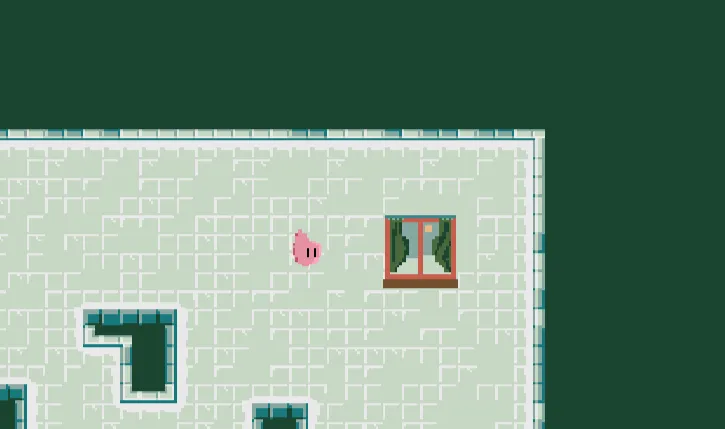 Gameplay showing the soap drop character near bubbles and platforms in a bathroom setting